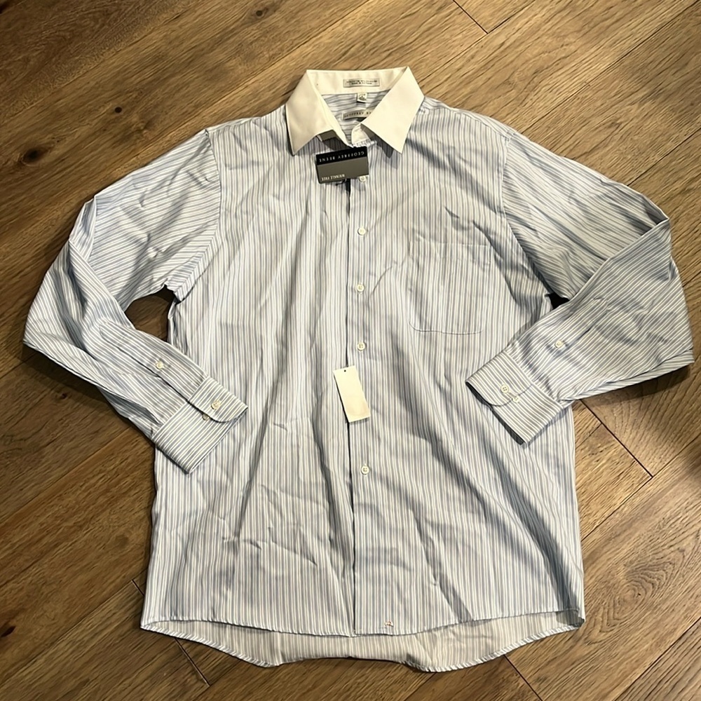 GEOFFREY BEENE button down shirt, size large 16 34/35